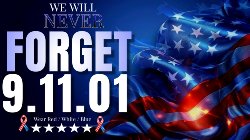 remember 09/11 wear red white and blue